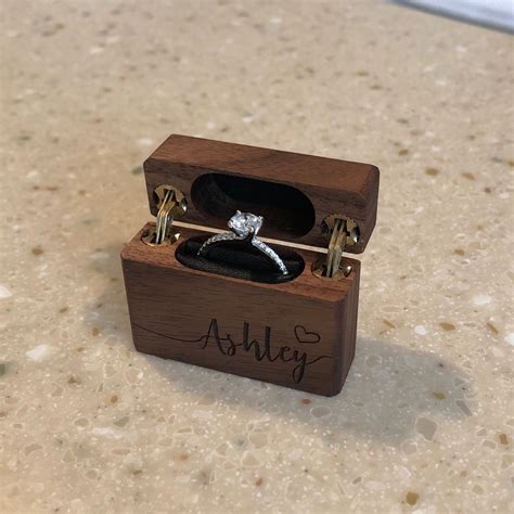 personalized engagement ring boxes